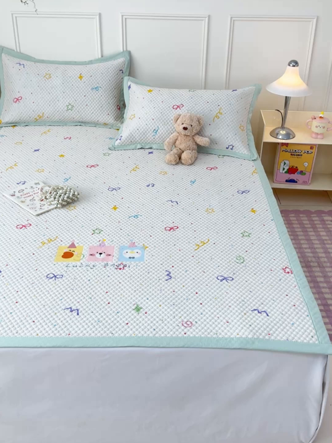 91家纺网 家纺一手货源 找家纺 （总）寐居家纺 2026新款冰豆豆印加绣凉席席子