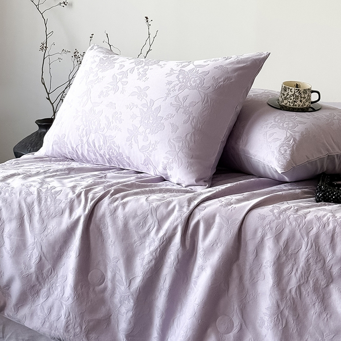 91家纺网 家纺一手货源 找家纺 Mr.pig猪先生水洗棉 2026新款全棉提花夏被-梦想月季（展示价格为控价，实际价格请联系客服） 梦想月季烟紫