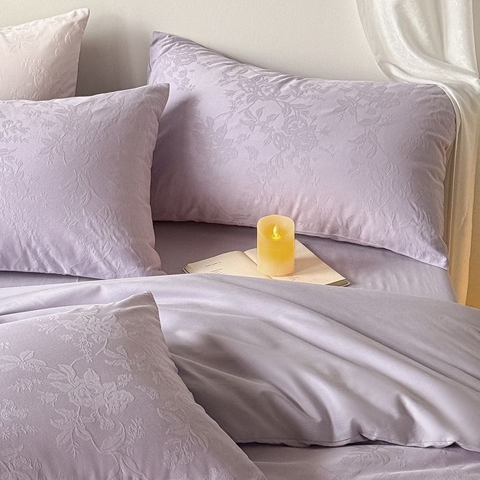 91家纺网 家纺一手货源 找家纺 Mr.pig猪先生水洗棉 2026新款全棉提花夏被-梦想月季（展示价格为控价，实际价格请联系客服） 梦想月季烟紫