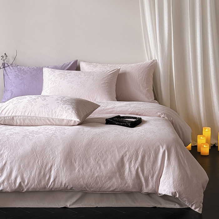 91家纺网 家纺一手货源 找家纺 Mr.pig猪先生水洗棉 2026新款全棉提花夏被-梦想月季（展示价格为控价，实际价格请联系客服） 梦想月季优雅粉