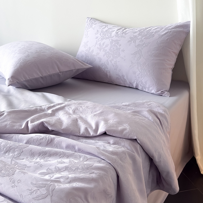 91家纺网 家纺一手货源 找家纺 Mr.pig猪先生水洗棉 2026新款全棉提花夏被-梦想月季（展示价格为控价，实际价格请联系客服） 梦想月季烟紫