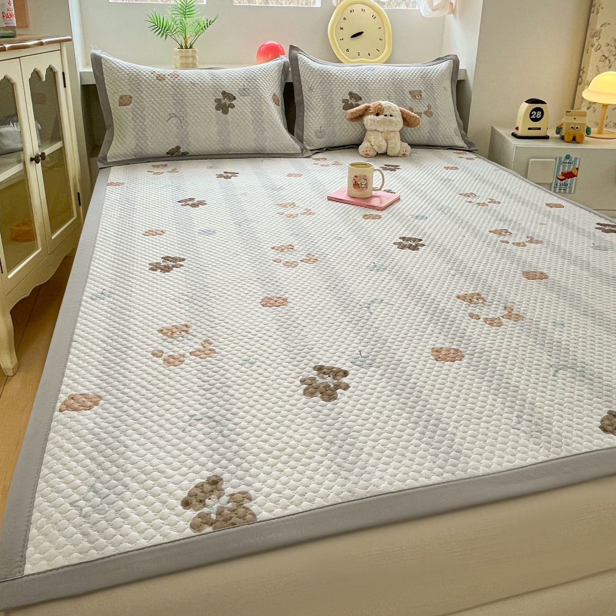 91家纺网 家纺一手货源 找家纺 （总）寐居家纺 2026新款冰豆豆治愈系凉席席子