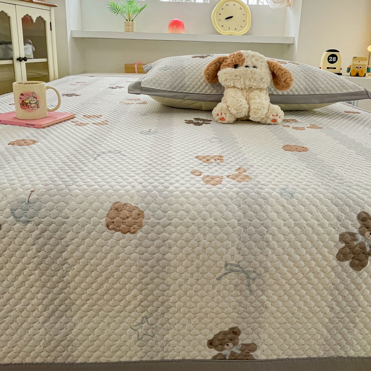 91家纺网 家纺一手货源 找家纺 （总）寐居家纺 2026新款冰豆豆治愈系凉席席子