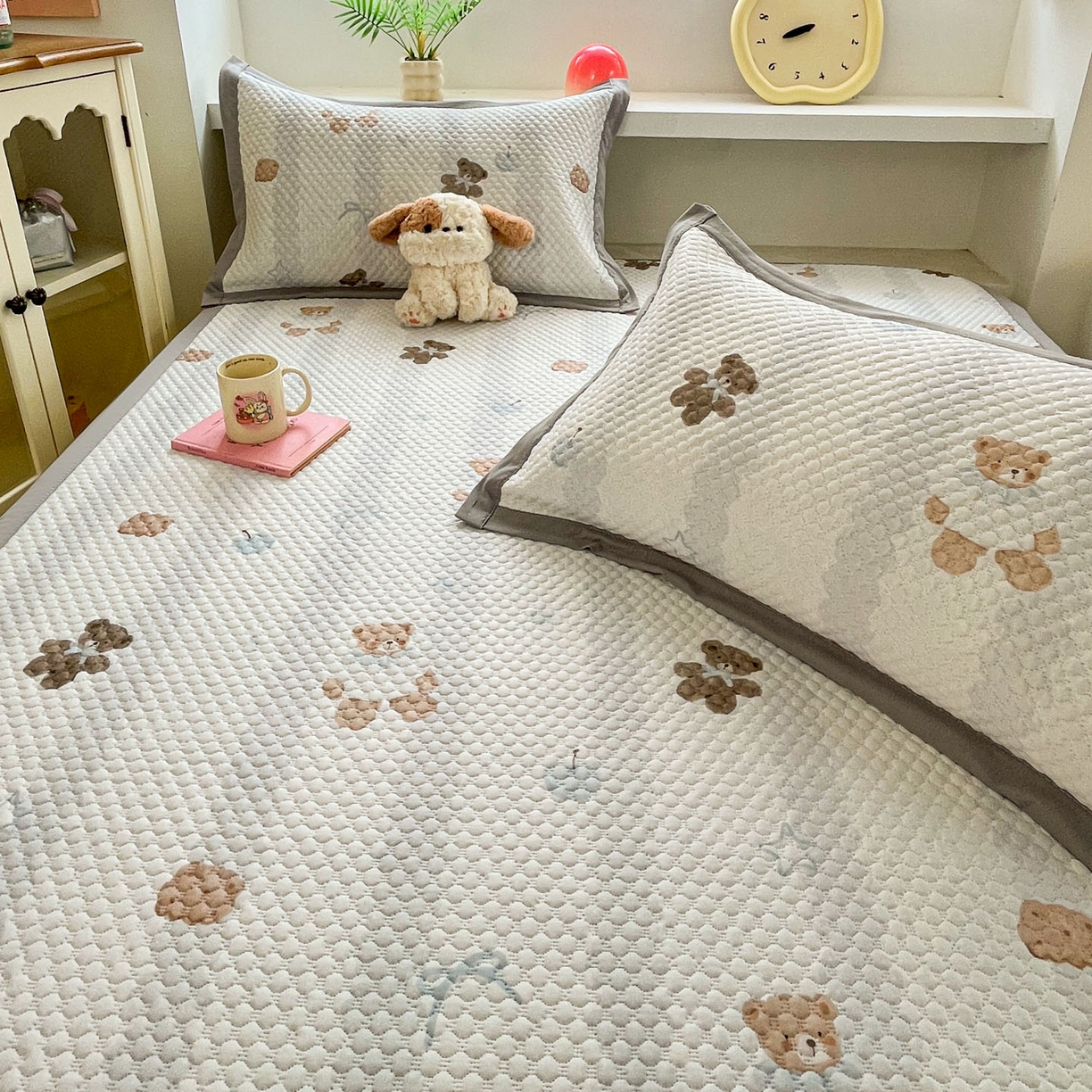 91家纺网 家纺一手货源 找家纺 （总）寐居家纺 2026新款冰豆豆治愈系凉席席子