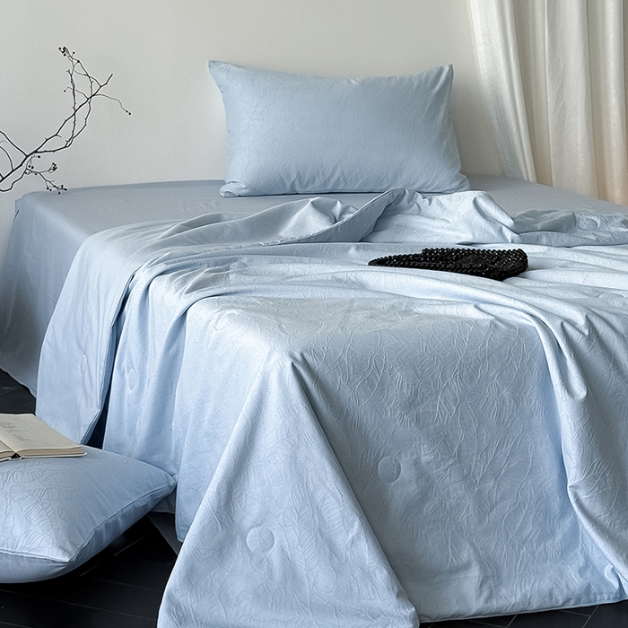 91家纺网 家纺一手货源 找家纺 （总）Mr.pig猪先生水洗棉 2026新款全棉提花夏被-简禾（展示价格为控价，实际价格请联系客服）