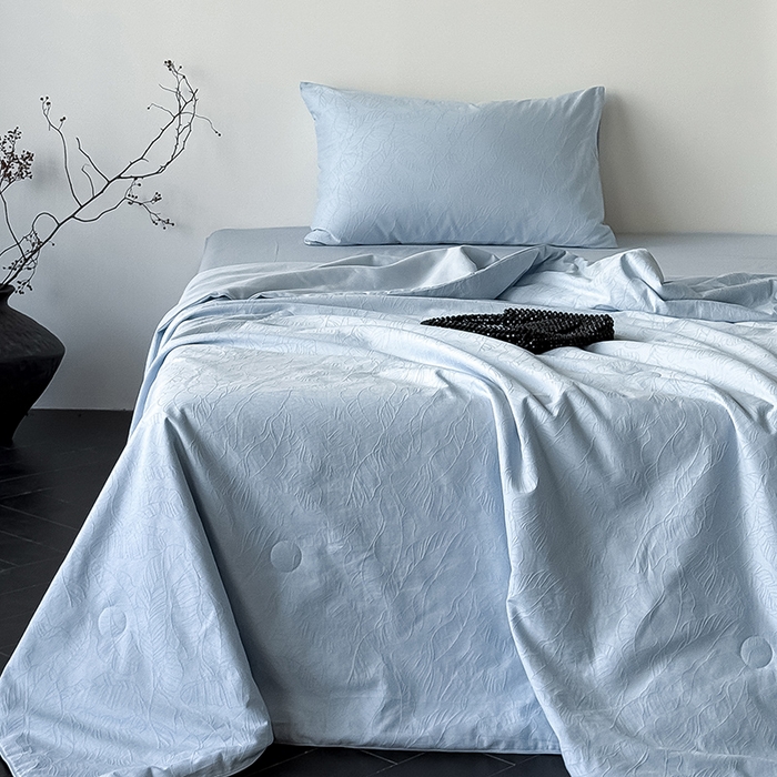 91家纺网 家纺一手货源 找家纺 （总）Mr.pig猪先生水洗棉 2026新款全棉提花夏被-简禾（展示价格为控价，实际价格请联系客服）