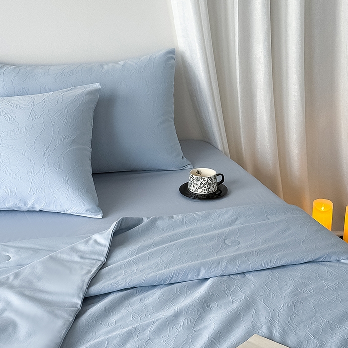 91家纺网 家纺一手货源 找家纺 （总）Mr.pig猪先生水洗棉 2026新款全棉提花夏被-简禾（展示价格为控价，实际价格请联系客服）