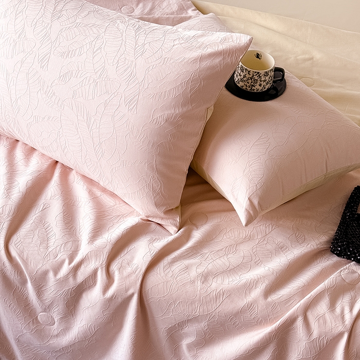 91家纺网 家纺一手货源 找家纺 Mr.pig猪先生水洗棉 2026新款全棉提花夏被-简禾（展示价格为控价，实际价格请联系客服） 简禾泊尔粉