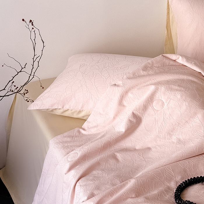 91家纺网 家纺一手货源 找家纺 Mr.pig猪先生水洗棉 2026新款全棉提花夏被-简禾（展示价格为控价，实际价格请联系客服） 简禾泊尔粉