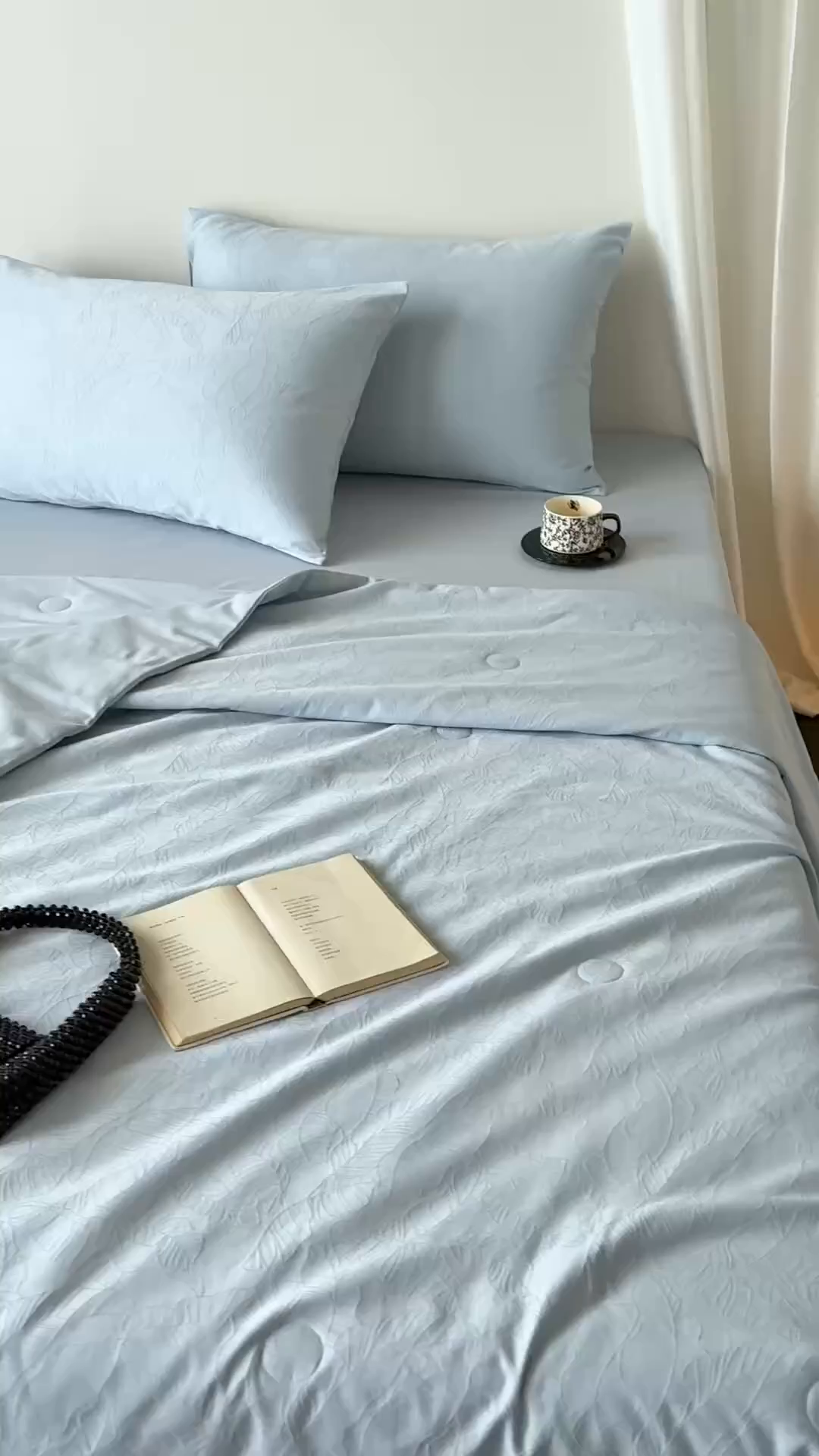 91家纺网 家纺一手货源 找家纺 （总）Mr.pig猪先生水洗棉 2026新款全棉提花夏被-简禾（展示价格为控价，实际价格请联系客服）