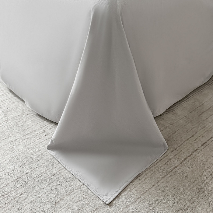 91家纺网 家纺一手货源 找家纺 韩秀家纺 2026新款A类亮丝提花立体浮雕贡缎臻棉床裙四件套 云缎雅颂-灰