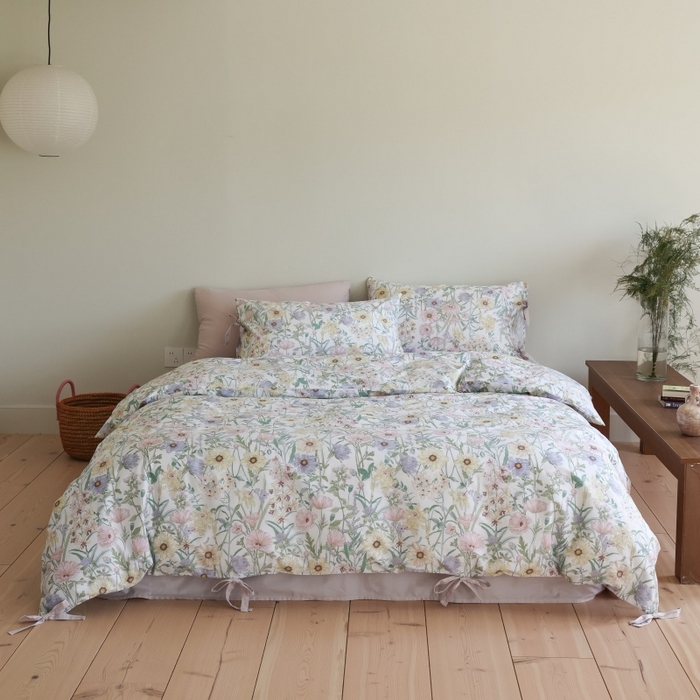 91家纺网 家纺一手货源 找家纺 （总）棉眠 2026新款全棉纯棉蝴蝶结系带款四件套