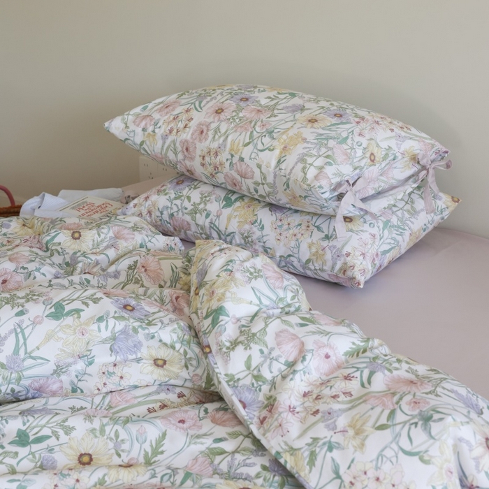 91家纺网 家纺一手货源 找家纺 （总）棉眠 2026新款全棉纯棉蝴蝶结系带款四件套