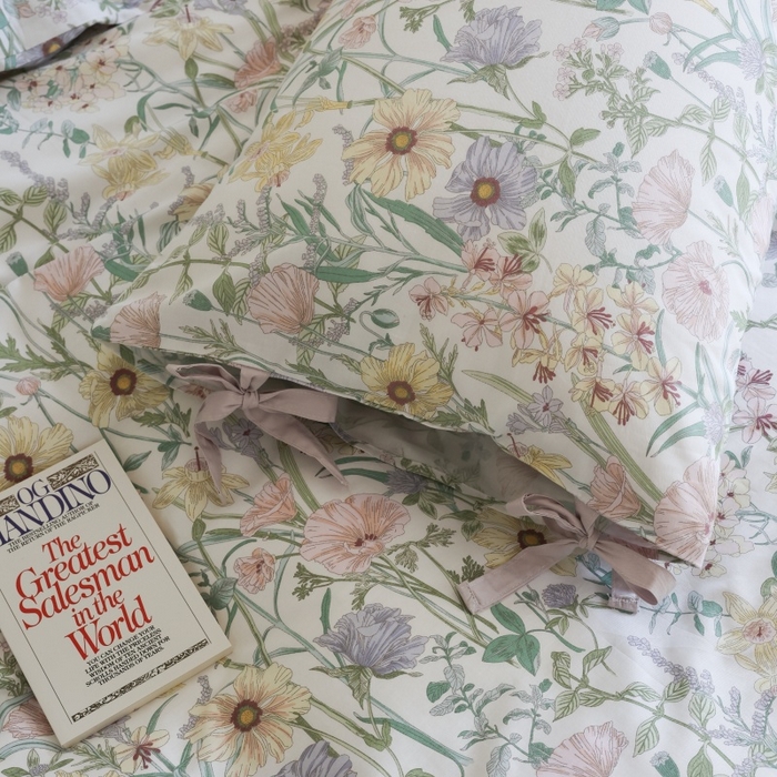 91家纺网 家纺一手货源 找家纺 （总）棉眠 2026新款全棉纯棉蝴蝶结系带款四件套