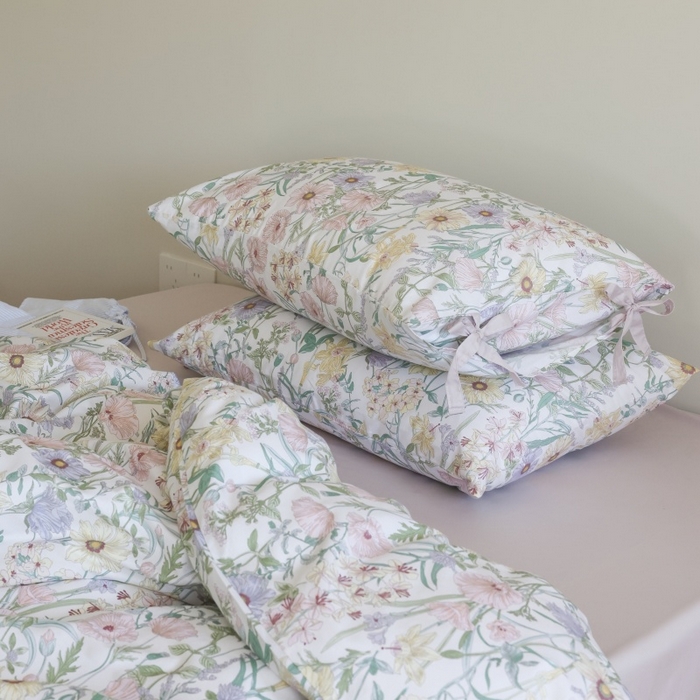 91家纺网 家纺一手货源 找家纺 （总）棉眠 2026新款全棉纯棉蝴蝶结系带款四件套