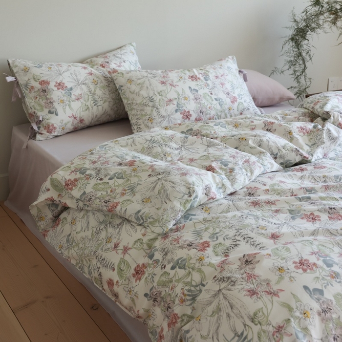 91家纺网 家纺一手货源 找家纺 （总）棉眠 2026新款全棉纯棉蝴蝶结系带款四件套