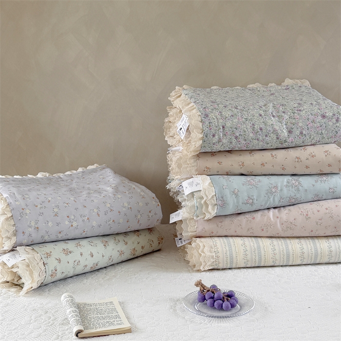 91家纺网 家纺一手货源 找家纺 （总）暖生活 2026新款全棉花边款大豆夏被夏凉被空调被