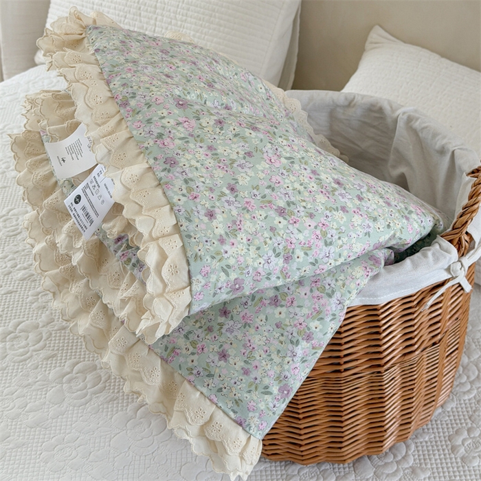 91家纺网 家纺一手货源 找家纺 （总）暖生活 2026新款全棉花边款大豆夏被夏凉被空调被