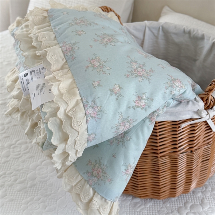 暖生活 2026新款全棉花边款大豆夏被夏凉被空调被 莫奈花漾