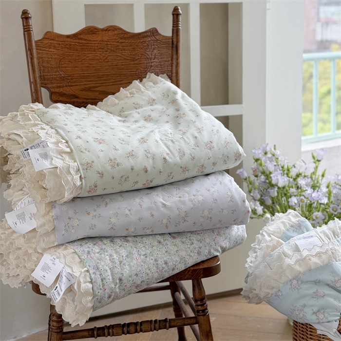 91家纺网 家纺一手货源 找家纺 暖生活 2026新款全棉花边款大豆夏被夏凉被空调被 组合图仅供展示-不可下单