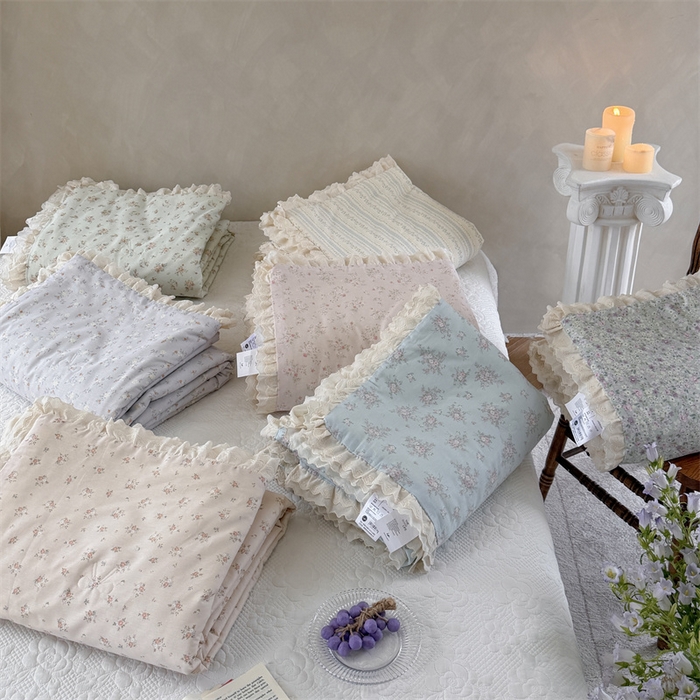 91家纺网 家纺一手货源 找家纺 暖生活 2026新款全棉花边款大豆夏被夏凉被空调被 组合图仅供展示-不可下单