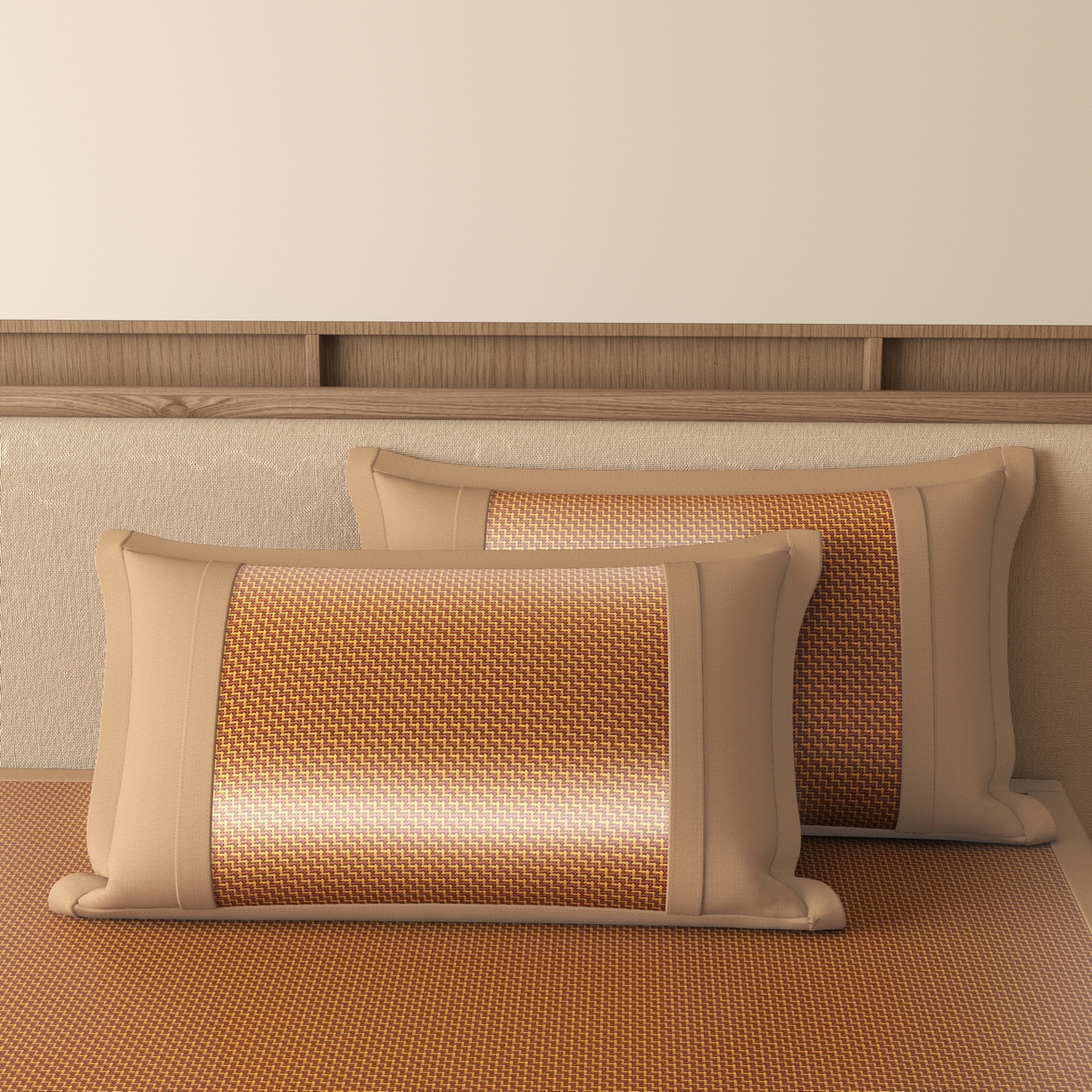 91家纺网 家纺一手货源 找家纺 宜派家纺 2026新款夏季双面可用凉感古藤席凉席席子 古藤席-红棕