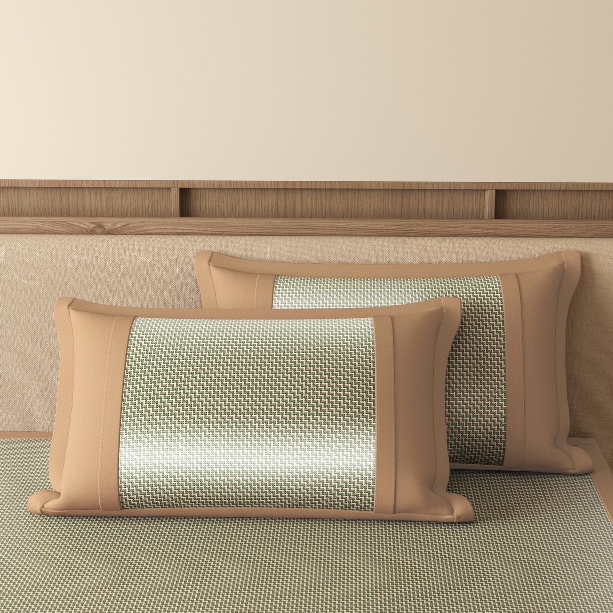 91家纺网 家纺一手货源 找家纺 宜派家纺 2026新款夏季双面可用凉感古藤席凉席席子 古藤席-灰绿