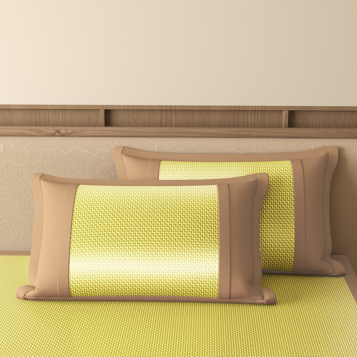 91家纺网 家纺一手货源 找家纺 宜派家纺 2026新款夏季双面可用凉感古藤席凉席席子 古藤席-柠黄