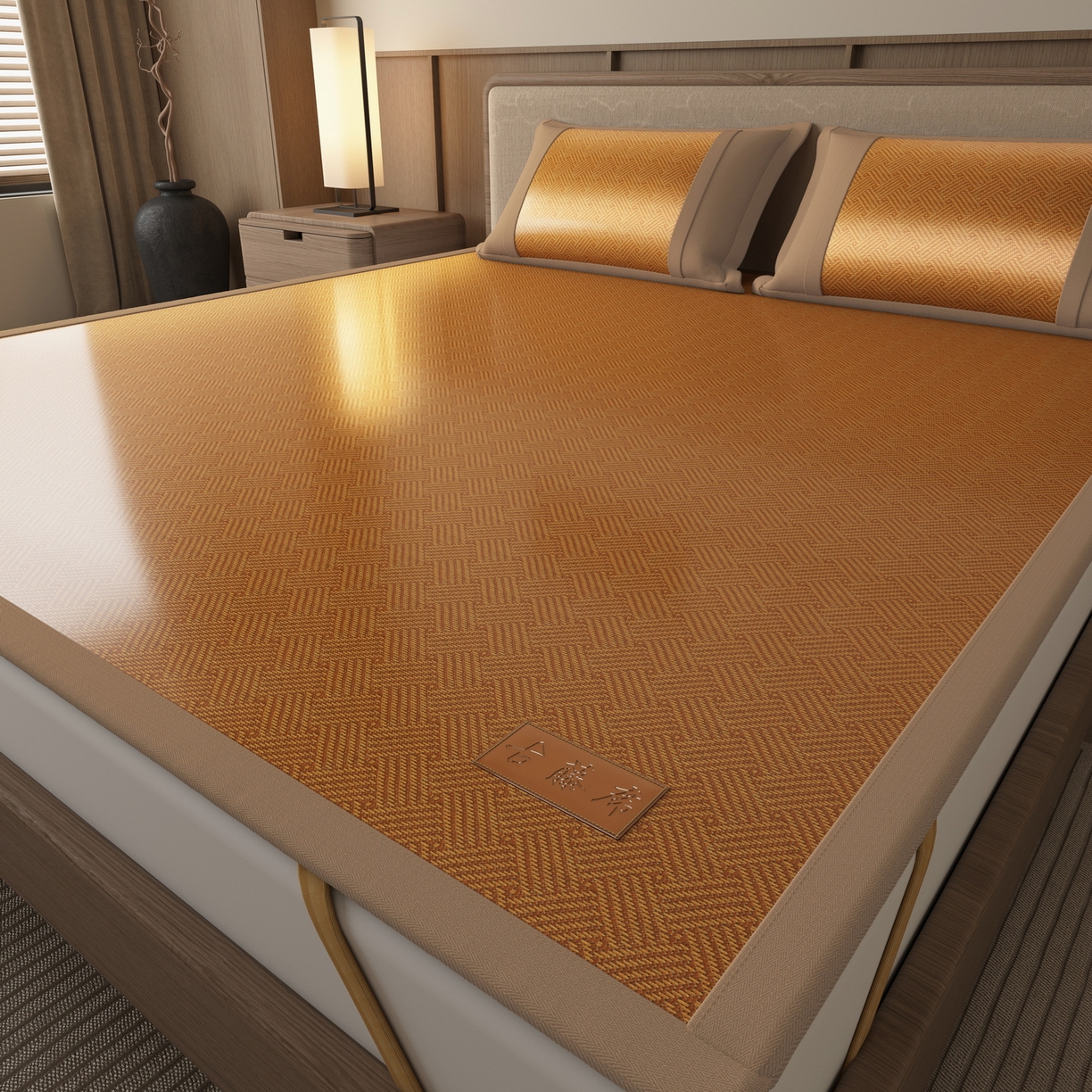 91家纺网 家纺一手货源 找家纺 （总）宜派家纺 2026新款夏季双面可用凉感古藤席凉席席子