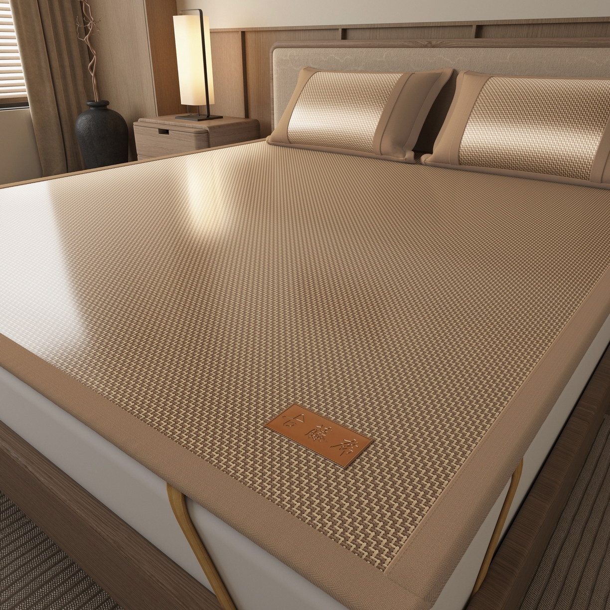 91家纺网 家纺一手货源 找家纺 （总）宜派家纺 2026新款夏季双面可用凉感古藤席凉席席子