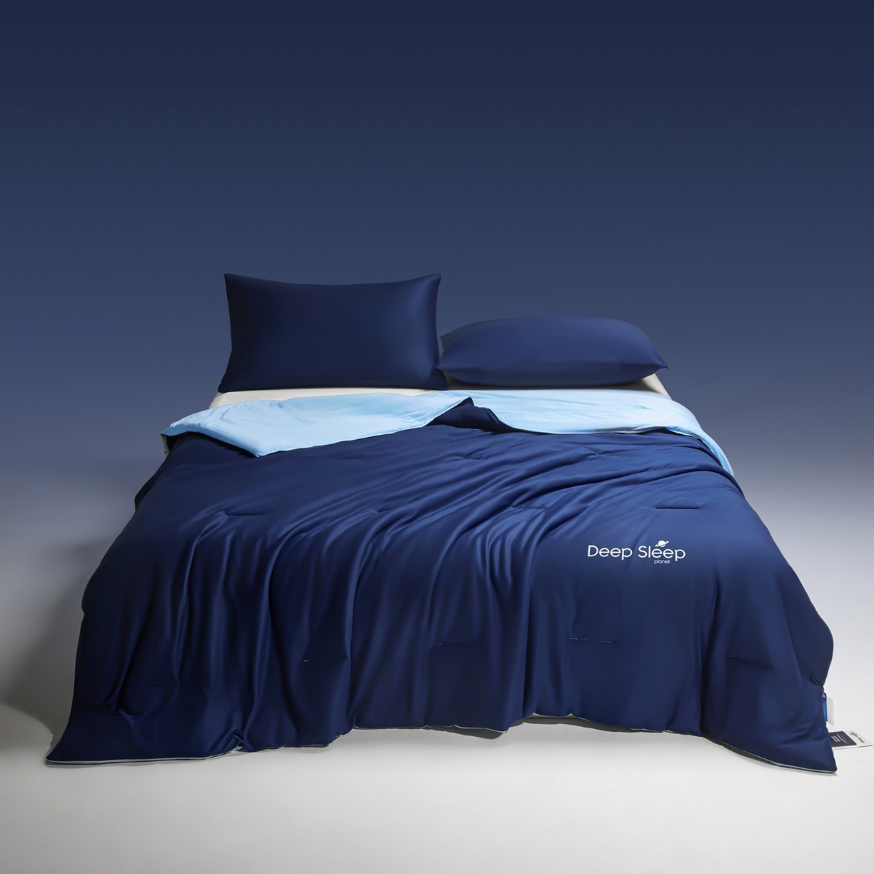 91家纺网 家纺一手货源 找家纺 老帅的工厂店 2026新款深睡双感被夏被夏凉被空调被 净蓝