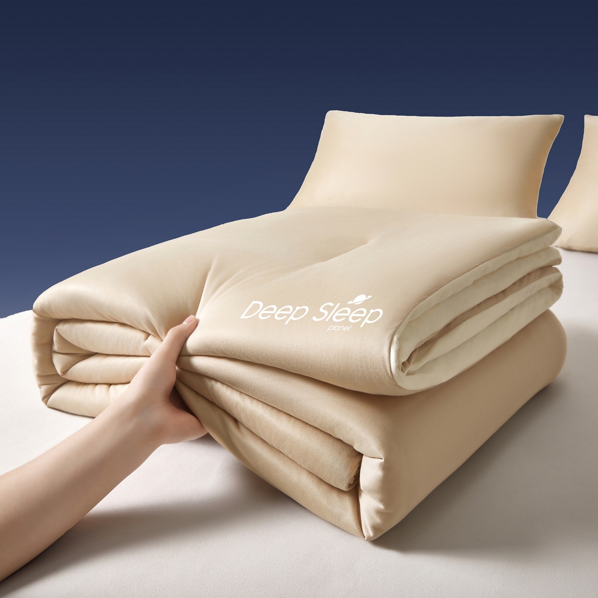 91家纺网 家纺一手货源 找家纺 老帅的工厂店 2026新款深睡双感被夏被夏凉被空调被 糯咖