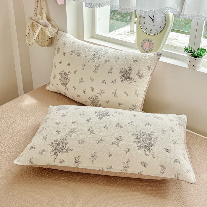 91家纺网 家纺一手货源 找家纺 利禾家纺 2026春夏新款泡芙纱简约四件套夏被四件套夏凉被空调被 南洋-简约