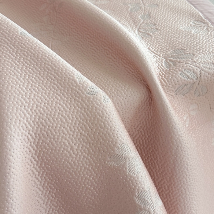 91家纺网 家纺一手货源 找家纺 吾欢心 2026新款高端复合三明治PE乙纶双面提花高克重凉席三件套浅夏系列 PE浅夏粉-床席款