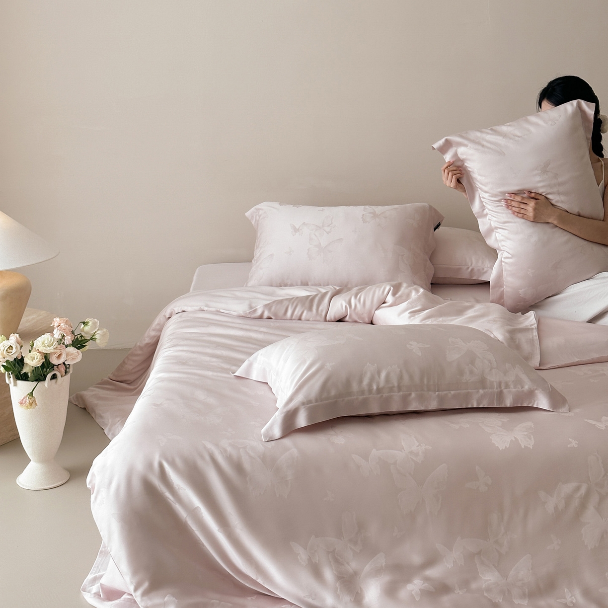 91家纺网 家纺一手货源 找家纺 （总）三味舒屋 2026新款60s天丝提花四件套-盛钦