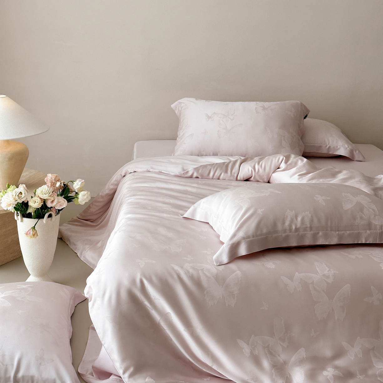 91家纺网 家纺一手货源 找家纺 （总）三味舒屋 2026新款60s天丝提花四件套-盛钦