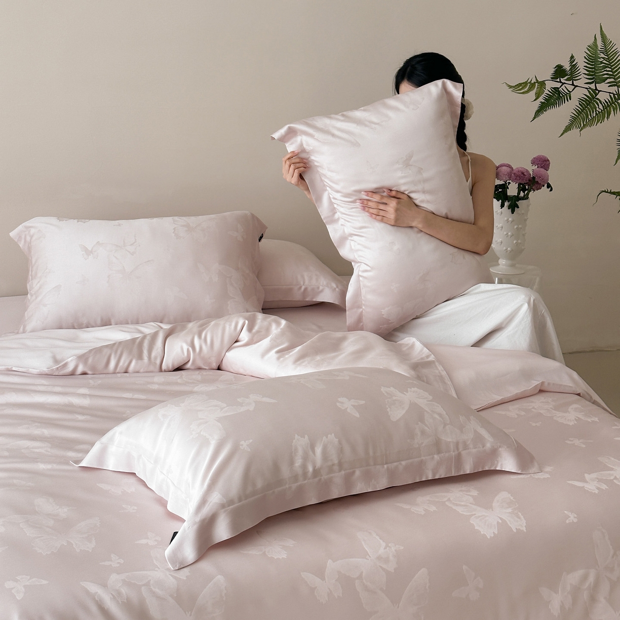 91家纺网 家纺一手货源 找家纺 （总）三味舒屋 2026新款60s天丝提花四件套-盛钦