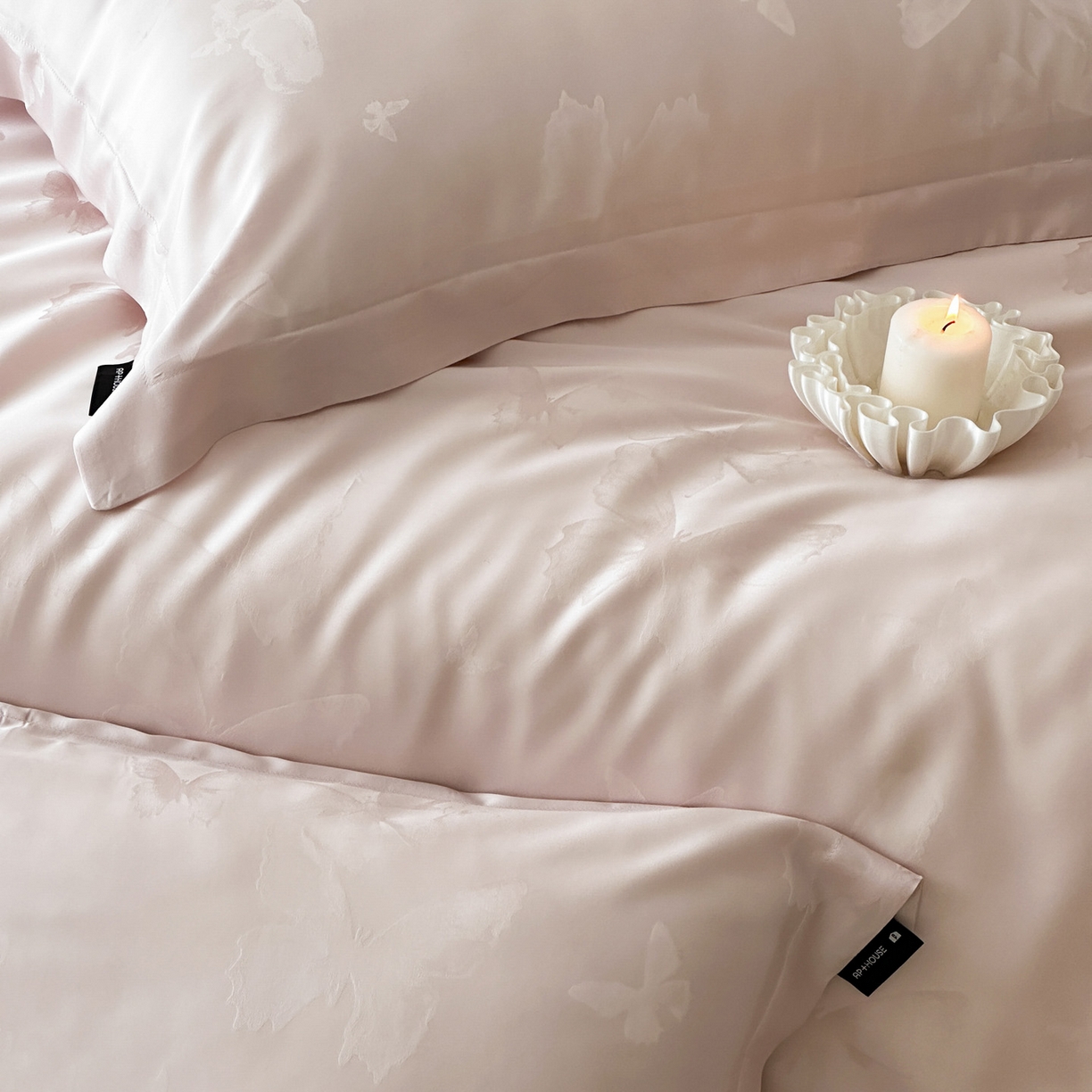 91家纺网 家纺一手货源 找家纺 三味舒屋 2026新款60s天丝提花四件套-盛钦 盛钦蝶粉