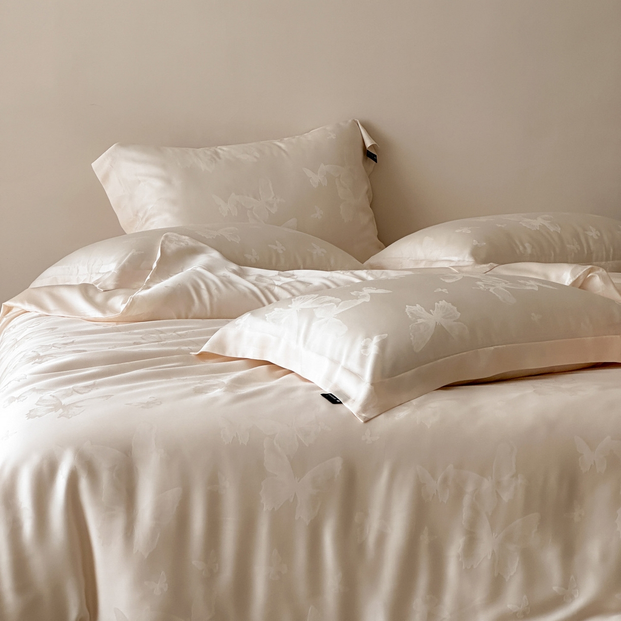 91家纺网 家纺一手货源 找家纺 三味舒屋 2026新款60s天丝提花四件套-盛钦 盛钦蝶金