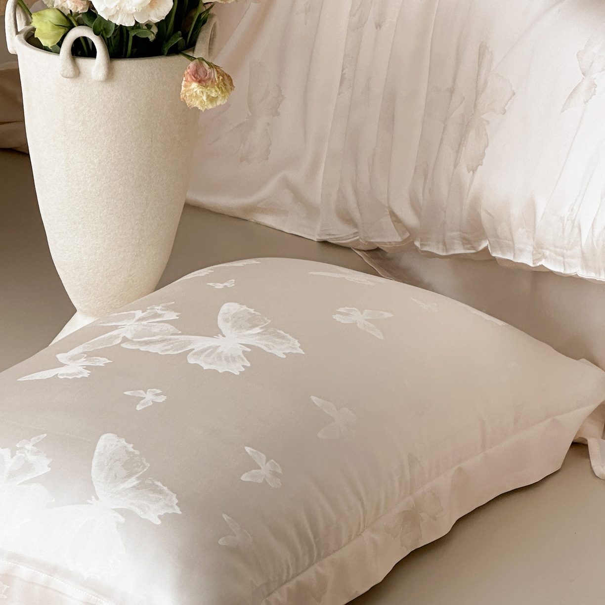 91家纺网 家纺一手货源 找家纺 三味舒屋 2026新款60s天丝提花四件套-盛钦 盛钦蝶金