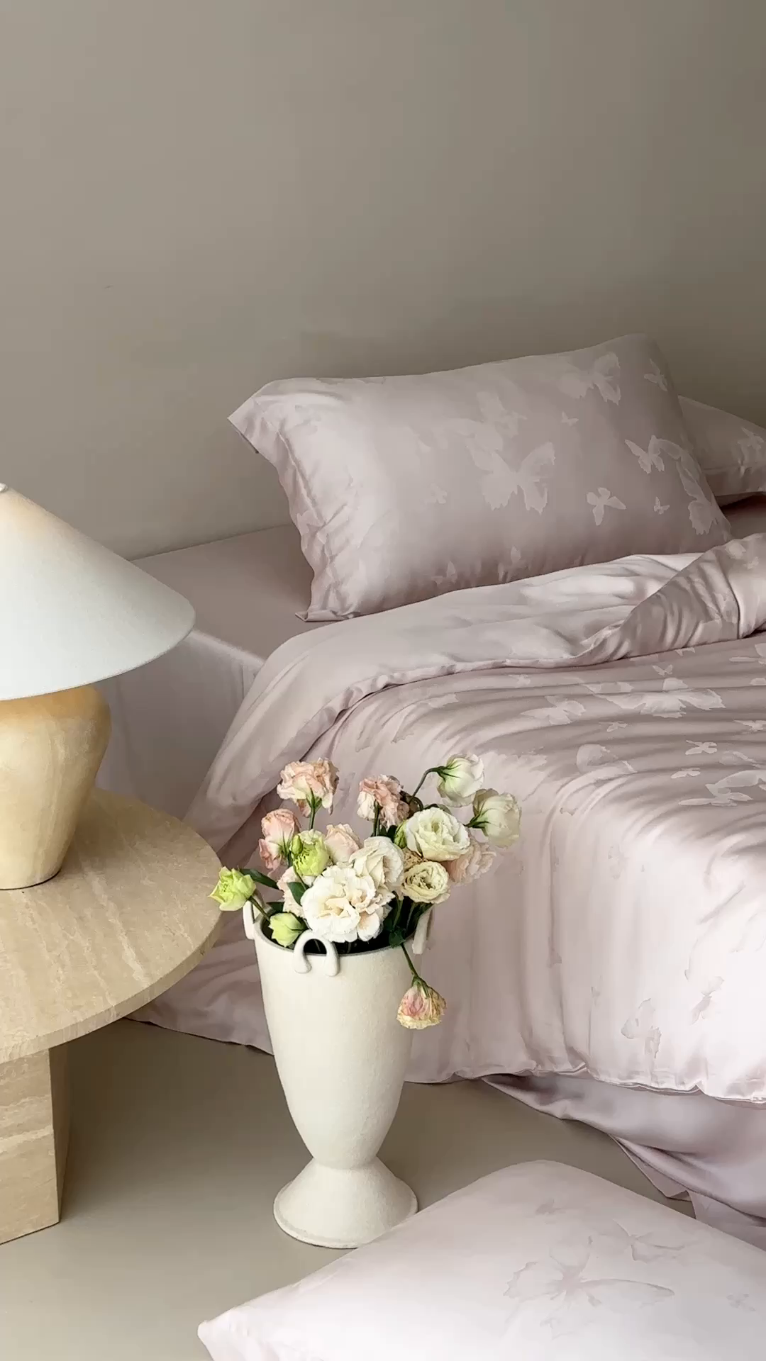 91家纺网 家纺一手货源 找家纺 三味舒屋 2026新款60s天丝提花四件套-盛钦 盛钦蝶粉