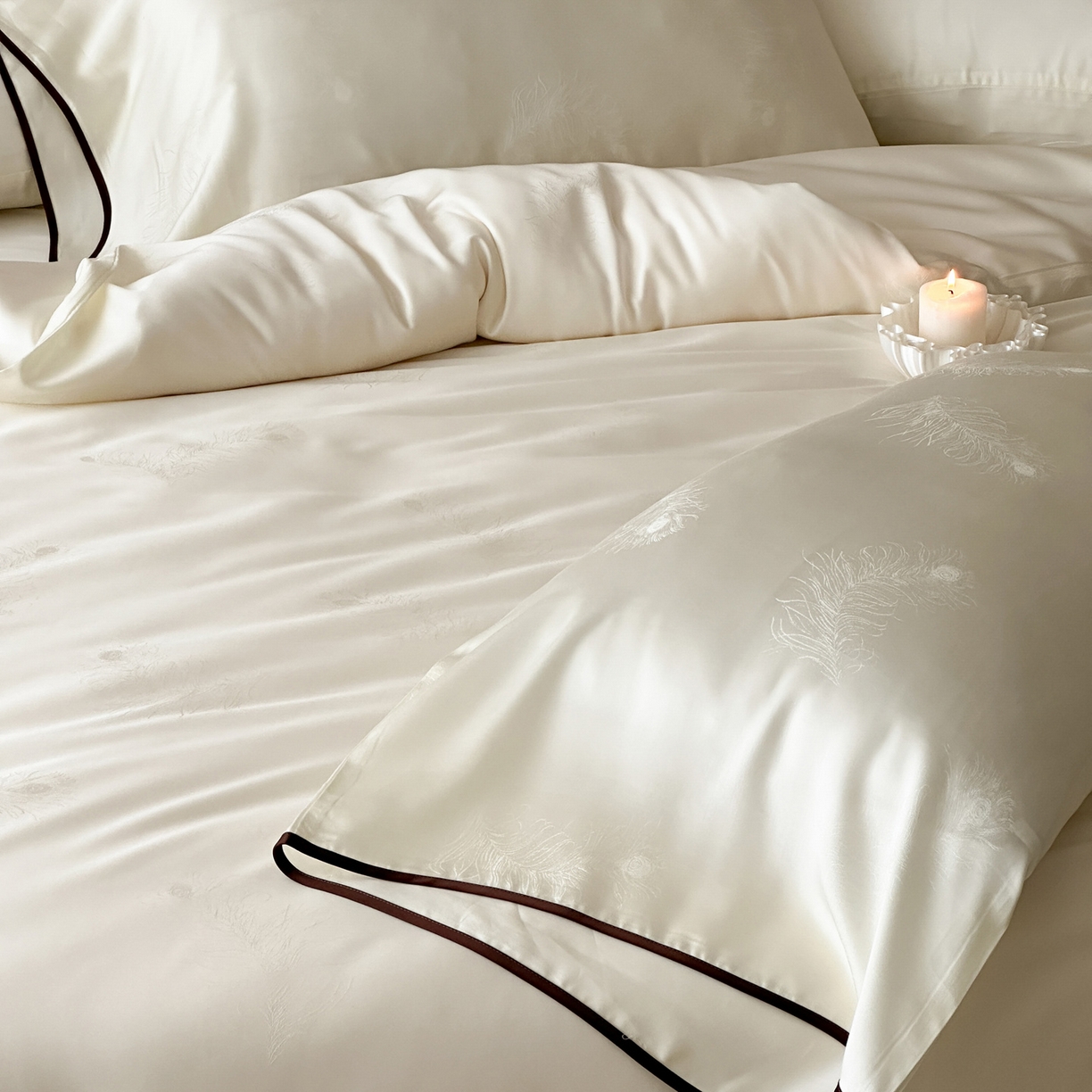 91家纺网 家纺一手货源 找家纺 （总）三味舒屋 2026新款60s天丝提花系列四件套-羽柔