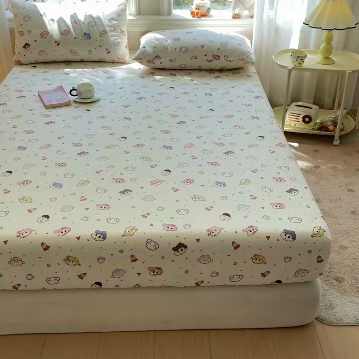 91家纺网 家纺一手货源 找家纺 （总）女子家纺 2026新款全棉纯棉印花卡通单床笠