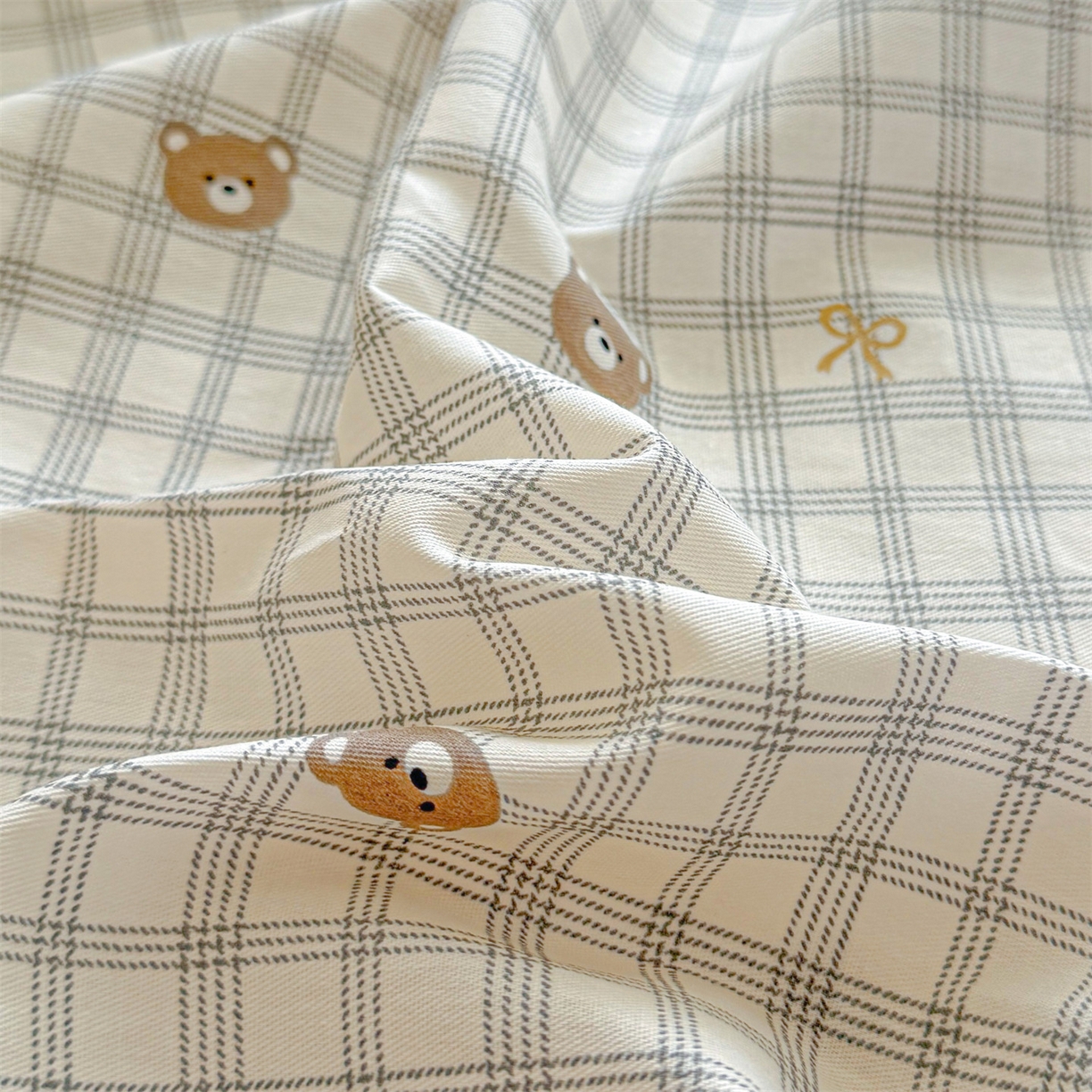 91家纺网 家纺一手货源 找家纺 女子家纺 2026新款全棉纯棉印花卡通单床笠 布蕾可可