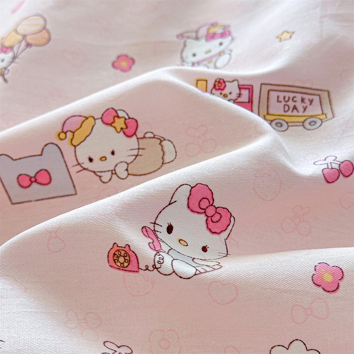 91家纺网 家纺一手货源 找家纺 女子家纺 2026新款全棉纯棉印花卡通单床笠 呆萌乐园