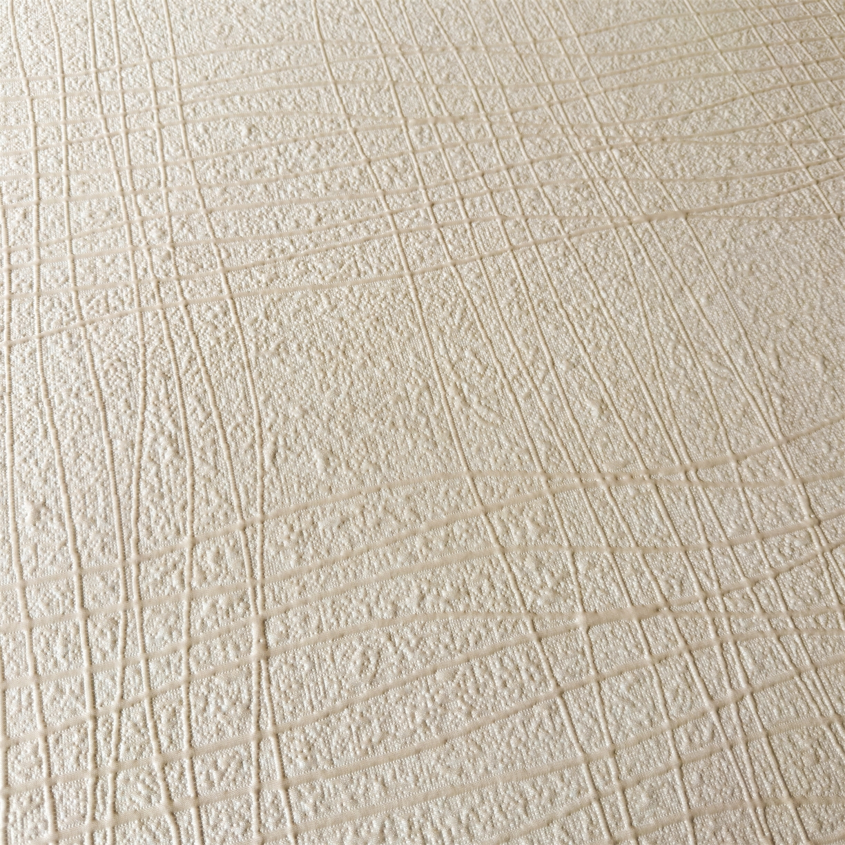 91家纺网 家纺一手货源 找家纺 耐思家纺 2026新款复合三明治PE乙纶提花冰豆豆凉席罗马曲线系列（提供买家秀） 罗马曲线-卡其床席款