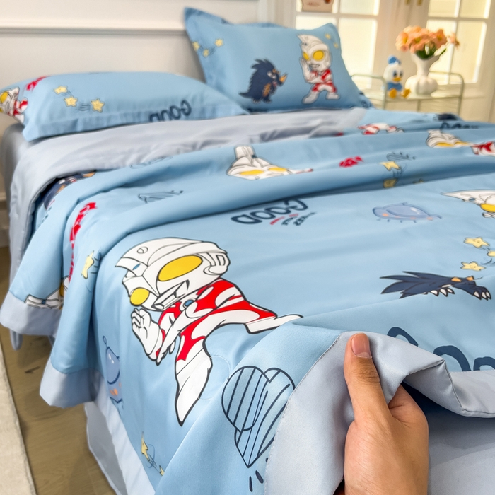 91家纺网 家纺一手货源 找家纺 （总）云恋家纺 2026新款正版授权卡通冰丝夏凉被夏被空调被四件套