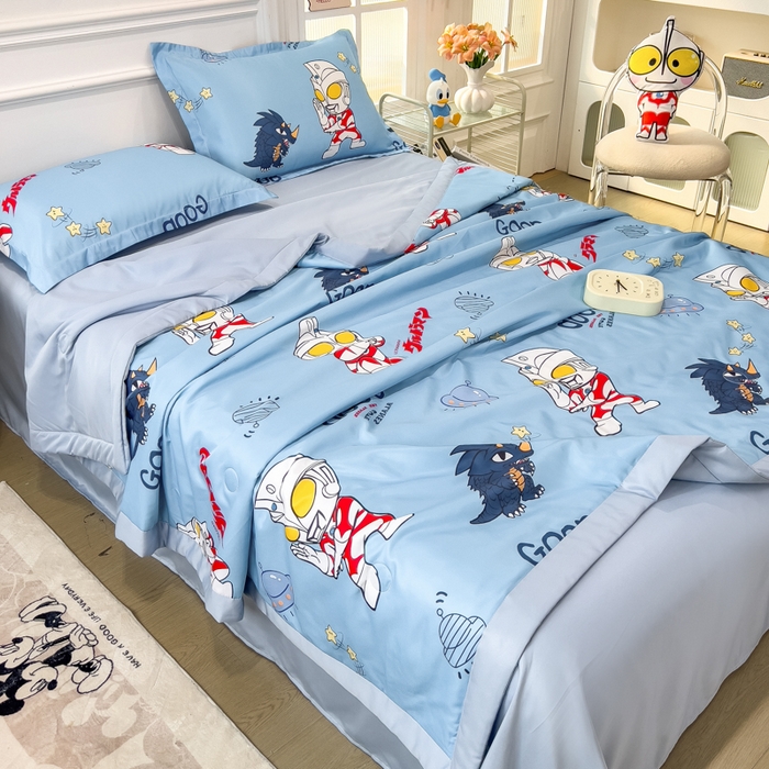 91家纺网 家纺一手货源 找家纺 （总）云恋家纺 2026新款正版授权卡通冰丝夏凉被夏被空调被四件套