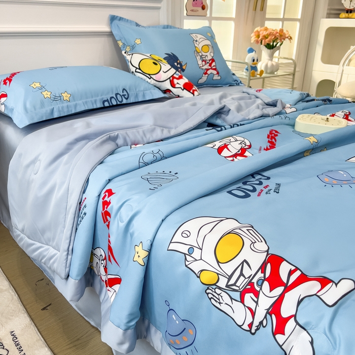 91家纺网 家纺一手货源 找家纺 （总）云恋家纺 2026新款正版授权卡通冰丝夏凉被夏被空调被四件套