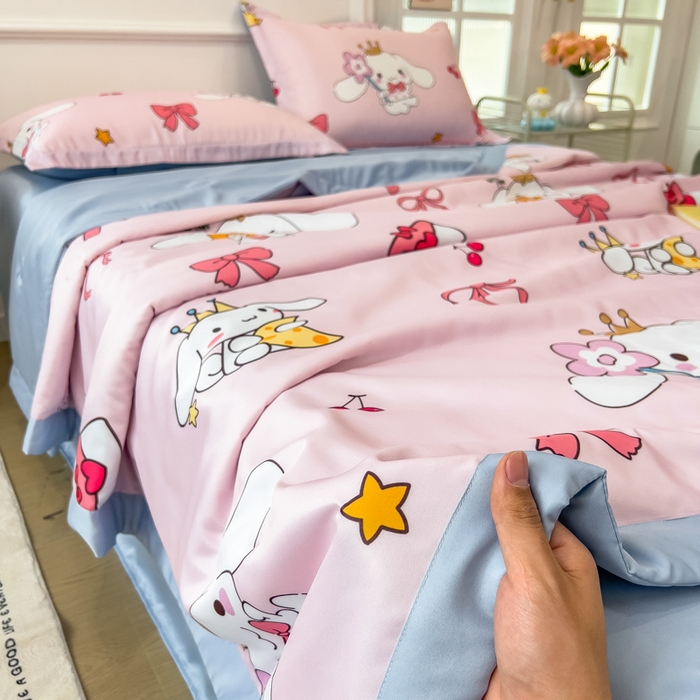 91家纺网 家纺一手货源 找家纺 （总）云恋家纺 2026新款正版授权卡通冰丝夏凉被夏被空调被四件套